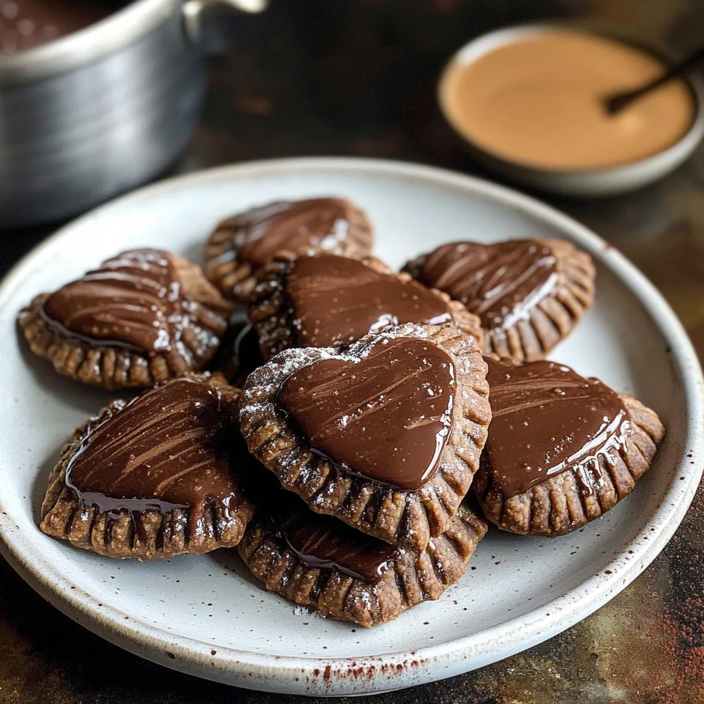 Chocolate Heart Pies
