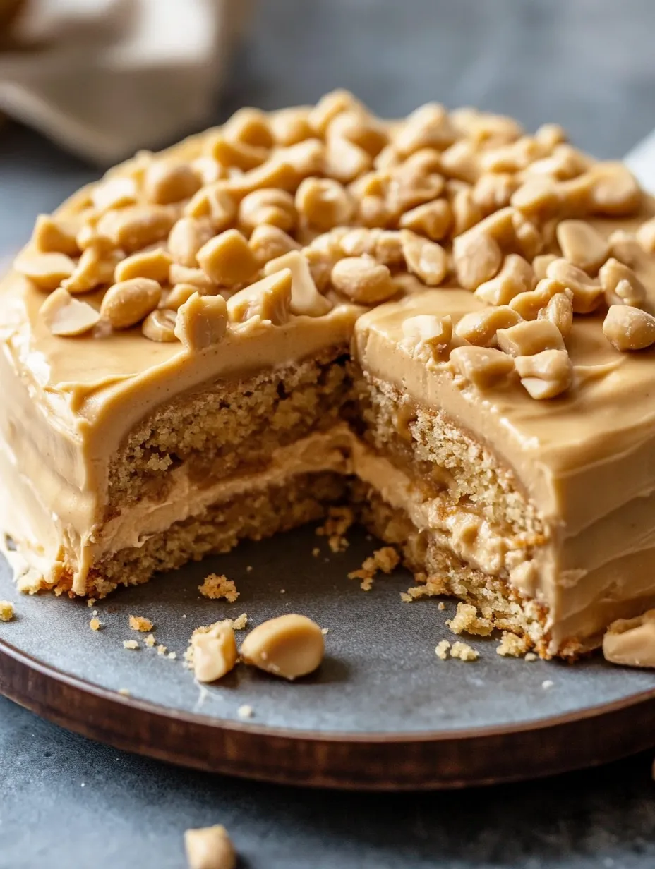 Old-Fashioned Peanut Butter Cake Recipe