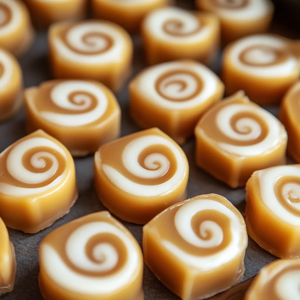 Caramel with smooth vanilla filling