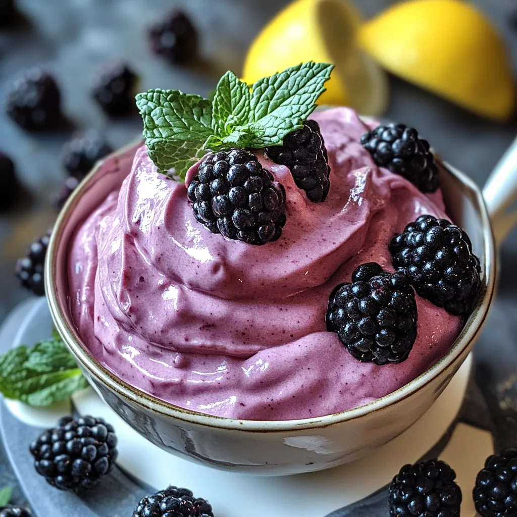 Airy Blackberry Mousse