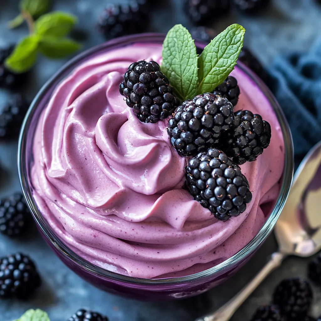 Dreamy Blackberry Mousse