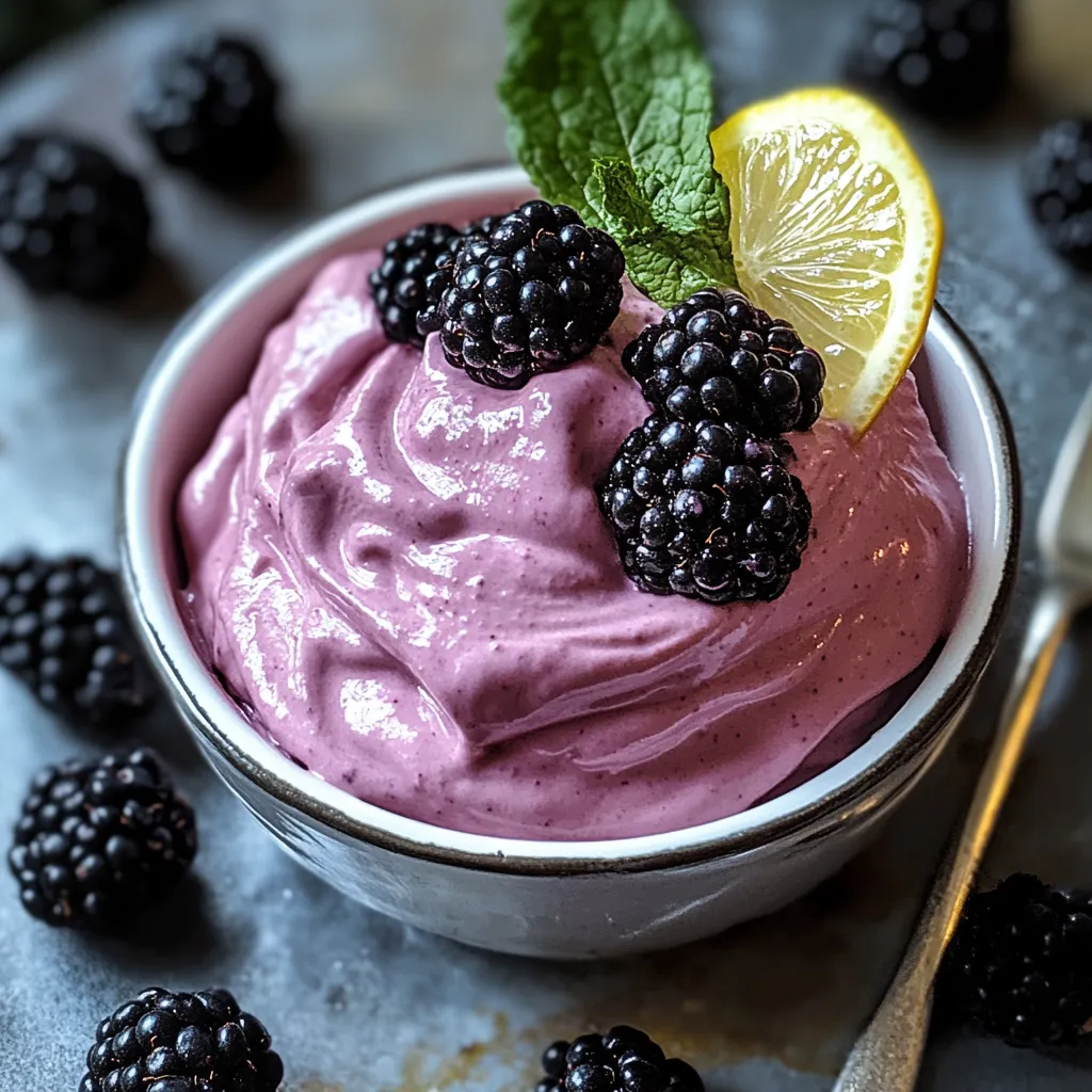 Delightful Blackberry Mousse